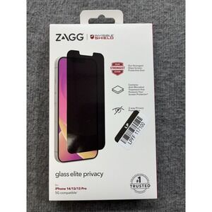 NEW ZAGG InvisibleShield Glass Elite Privacy 360 Apple iPhone‎ 14 / 13 / 13 Pro